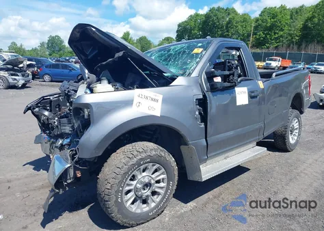 2021 Ford F-250 Xl из США, поврежденный, VIN 1FTBF2B61MEC55902